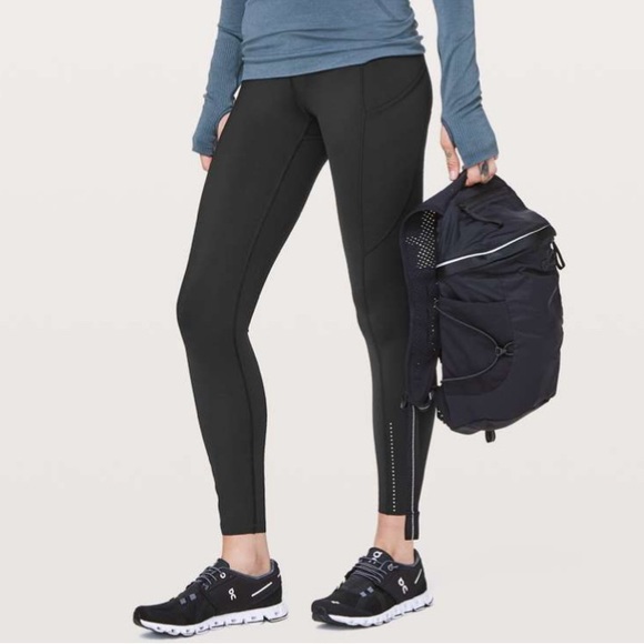 NWT Lululemon Fast & Free 7/8 Tight II *Nulux 25" - Black - Picture 7 of 8